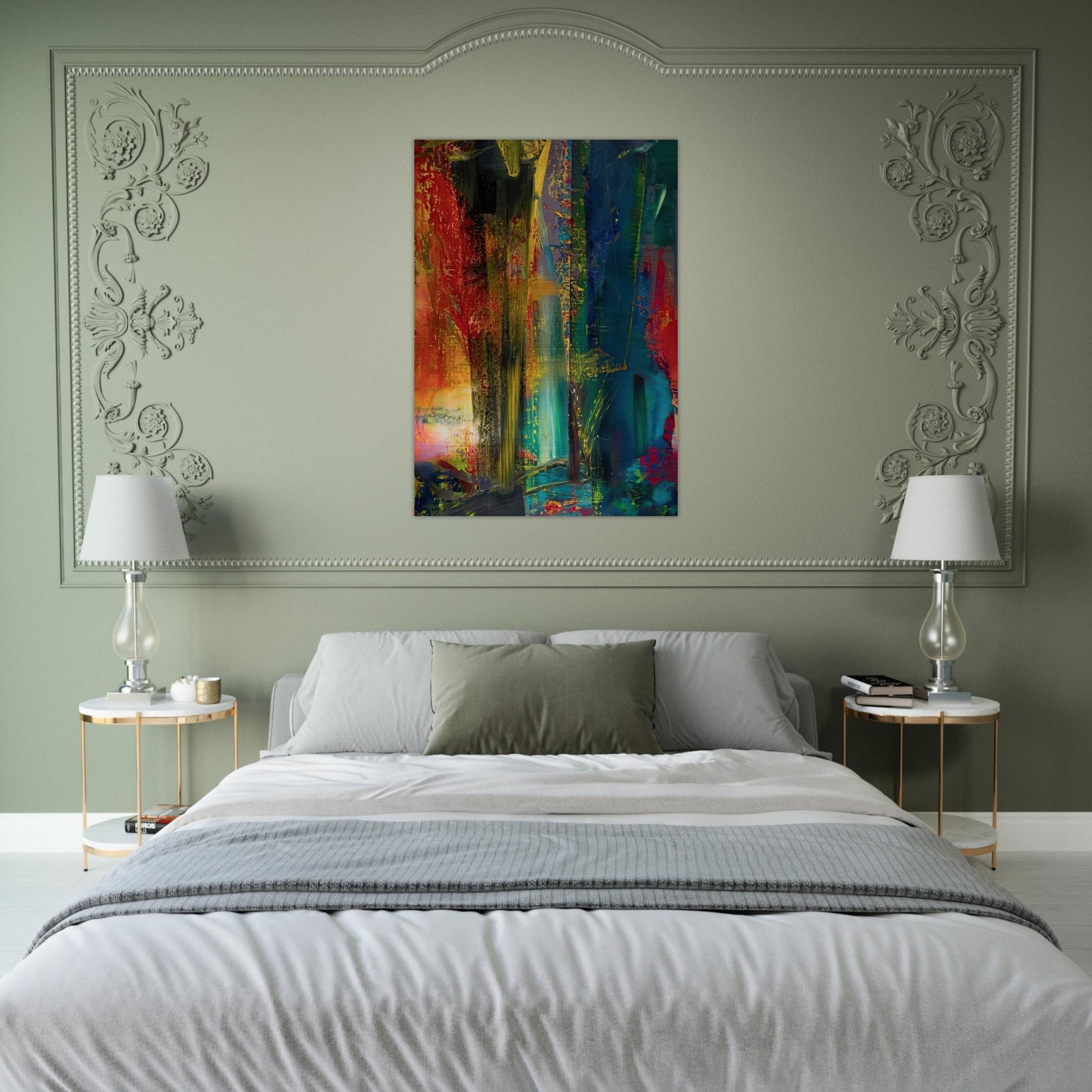 ABSTRACT PAINTING 599 1986 - Gerhard Richter Brushed Aluminum Print - 70x100 cm / 28x40 inches | Gerhard Richter Aluminum Print | Gerhard Richter Prints