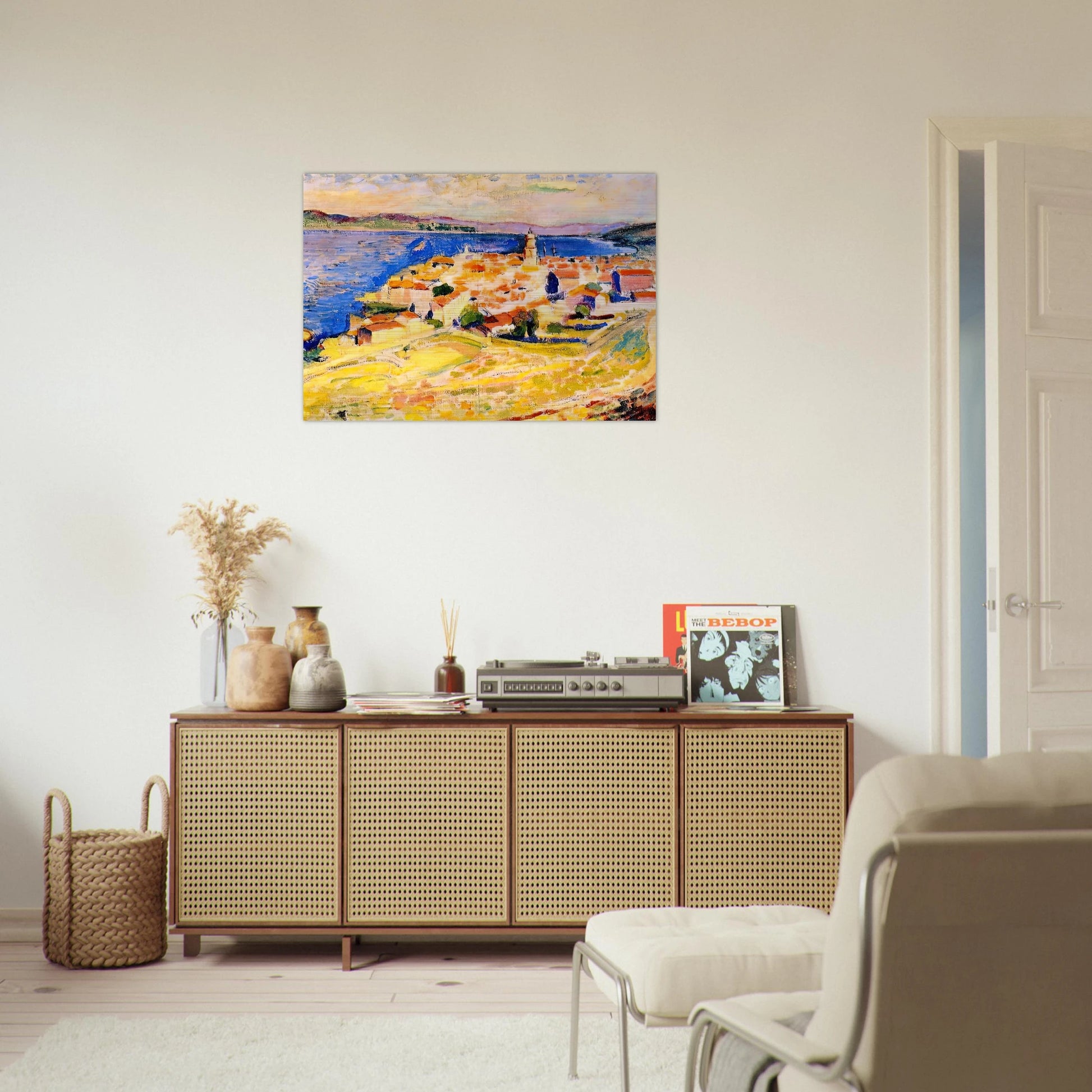 VIEW OF SAINT TROPEZ 1904 - Henri Matisse Brushed Aluminum Print - 70x100 cm / 28x40 inches | Henri Matisse Aluminum Print | Henri Matisse Prints