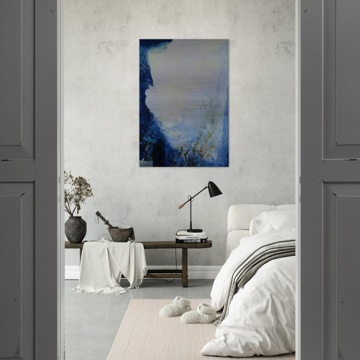 04 08 1993 1993 - Zao Wou-Ki Brushed Aluminum Print - 70x100 cm / 28x40 inches | Zao Wou-Ki Aluminum Print | Zao Wou-Ki Prints