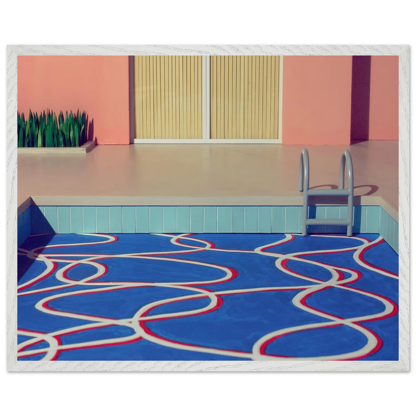 David Hockney - David Hockney Wall art - 60x80 cm / 24x32 inches - Premium Wooden Framed Poster With Fine Art Paper-canvas - Black frame
