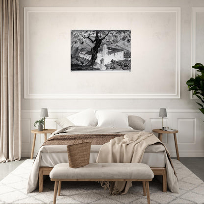 CLOISTER NEAR ROCCA IMPERIALE CALABRIA - MC Escher Acrylic Print - 70x100 cm / 28x40″ inches | Maurits Cornelis Escher Prints