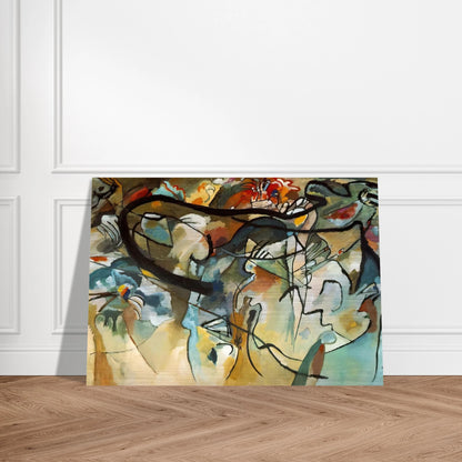 COMPOSITION V 1911 - Wassily Kandinsky Brushed Aluminum Print - 70x100 cm / 28x40 inches | Wassily Kandinsky Aluminum Print | Wassily Kandinsky Prints