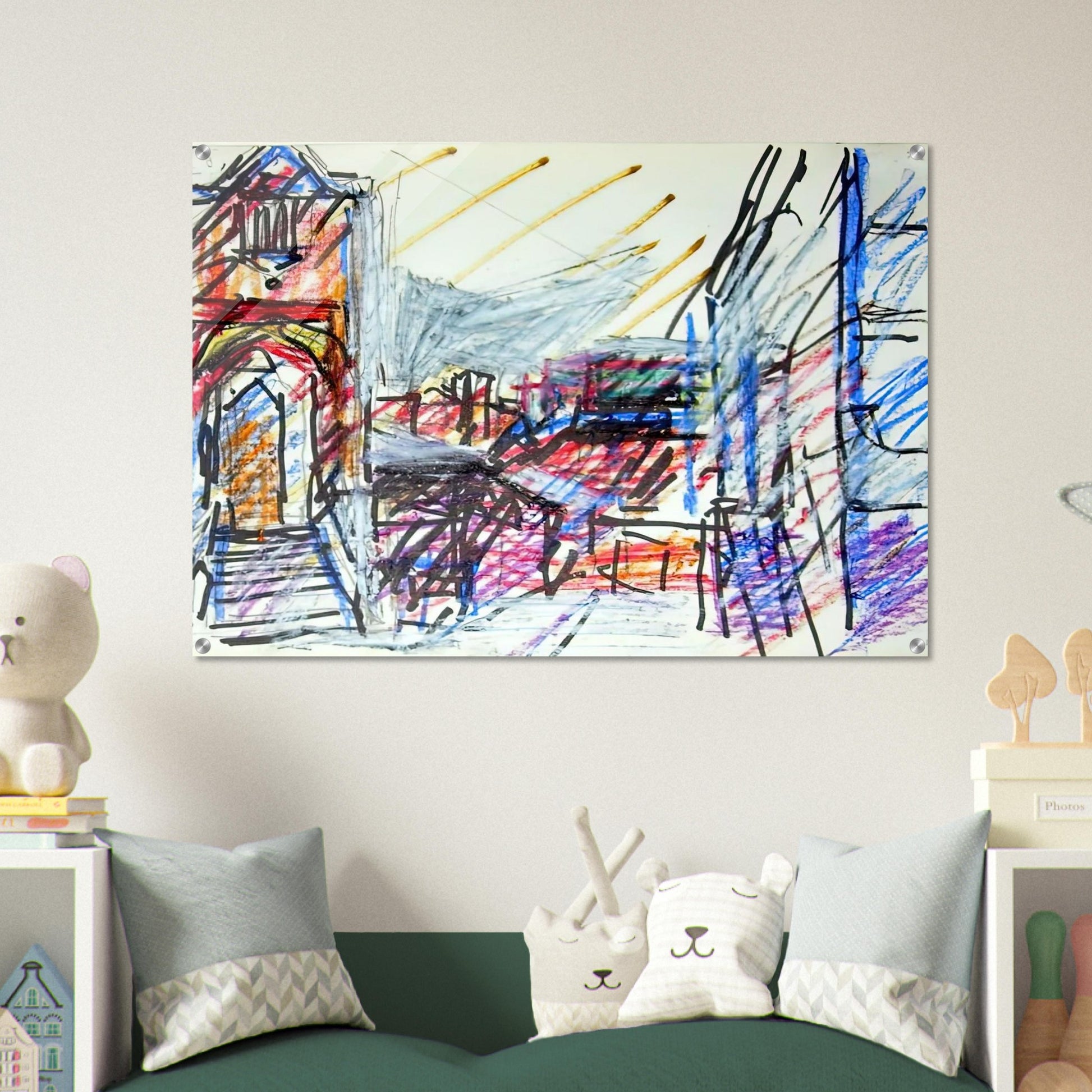 TO THE STUDIOS - Frank Auerbach Acrylic Print - 70x100 cm / 28x40″ inches