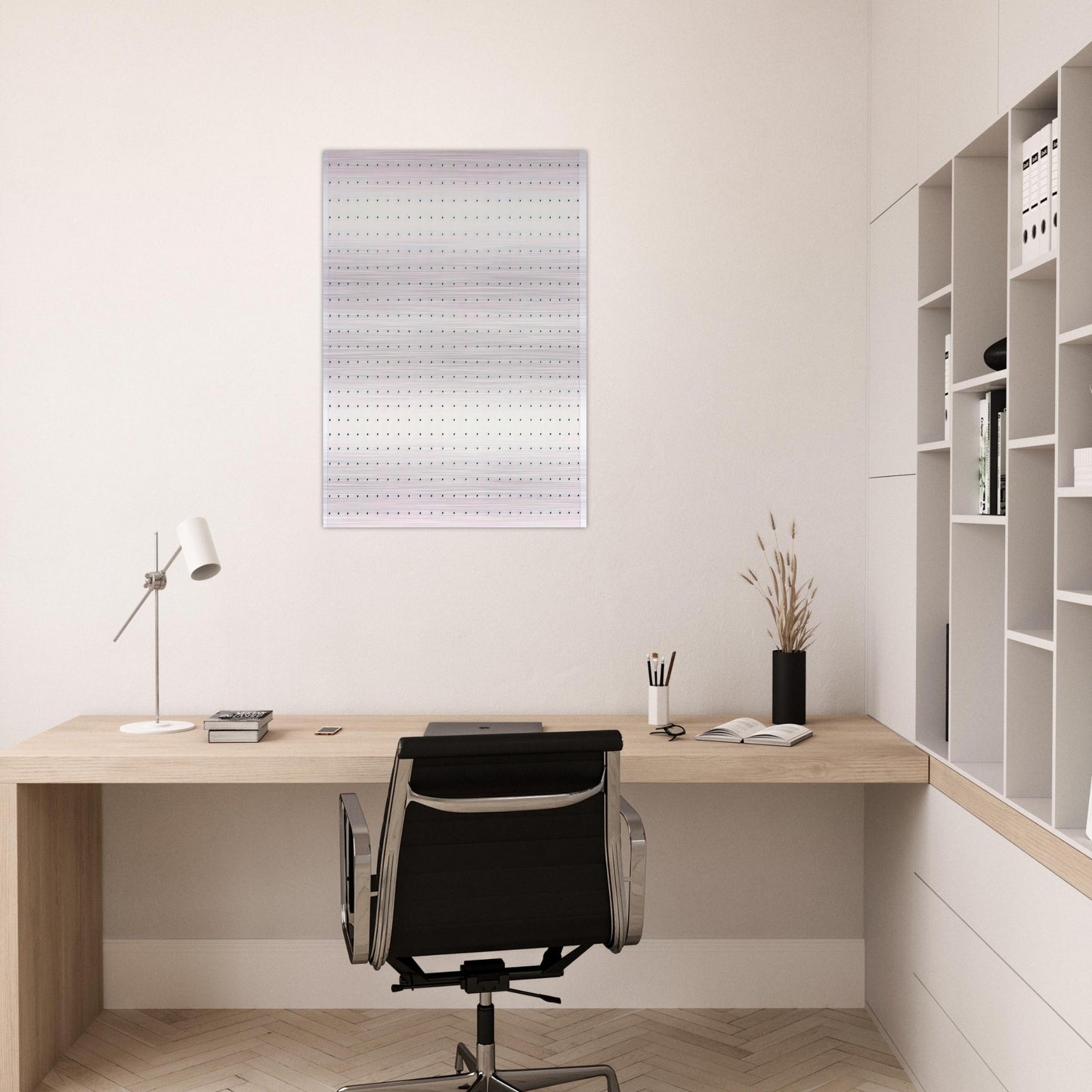 STATIC 2 1966 - Bridget Riley Brushed Aluminum Print - 70x100 cm / 28x40 inches | Bridget Riley Aluminum Print | Bridget Riley Prints