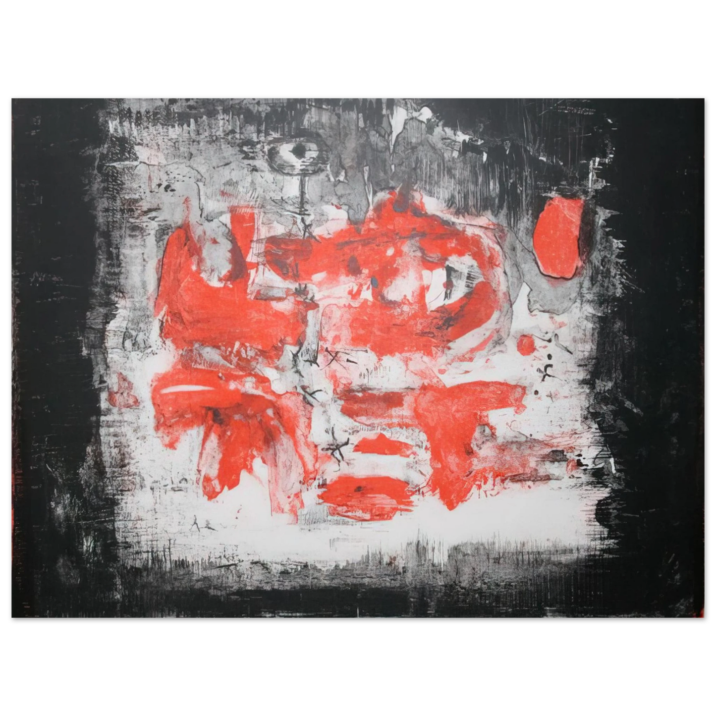 Zao Wou-Ki - UNTITLED 1956 1  75x100 cm / 30x40inches Fine Art Poster