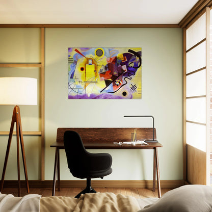 YELLOW RED BLUE 1925 - Wassily Kandinsky Brushed Aluminum Print - 70x100 cm / 28x40 inches | Wassily Kandinsky Aluminum Print | Wassily Kandinsky Prints