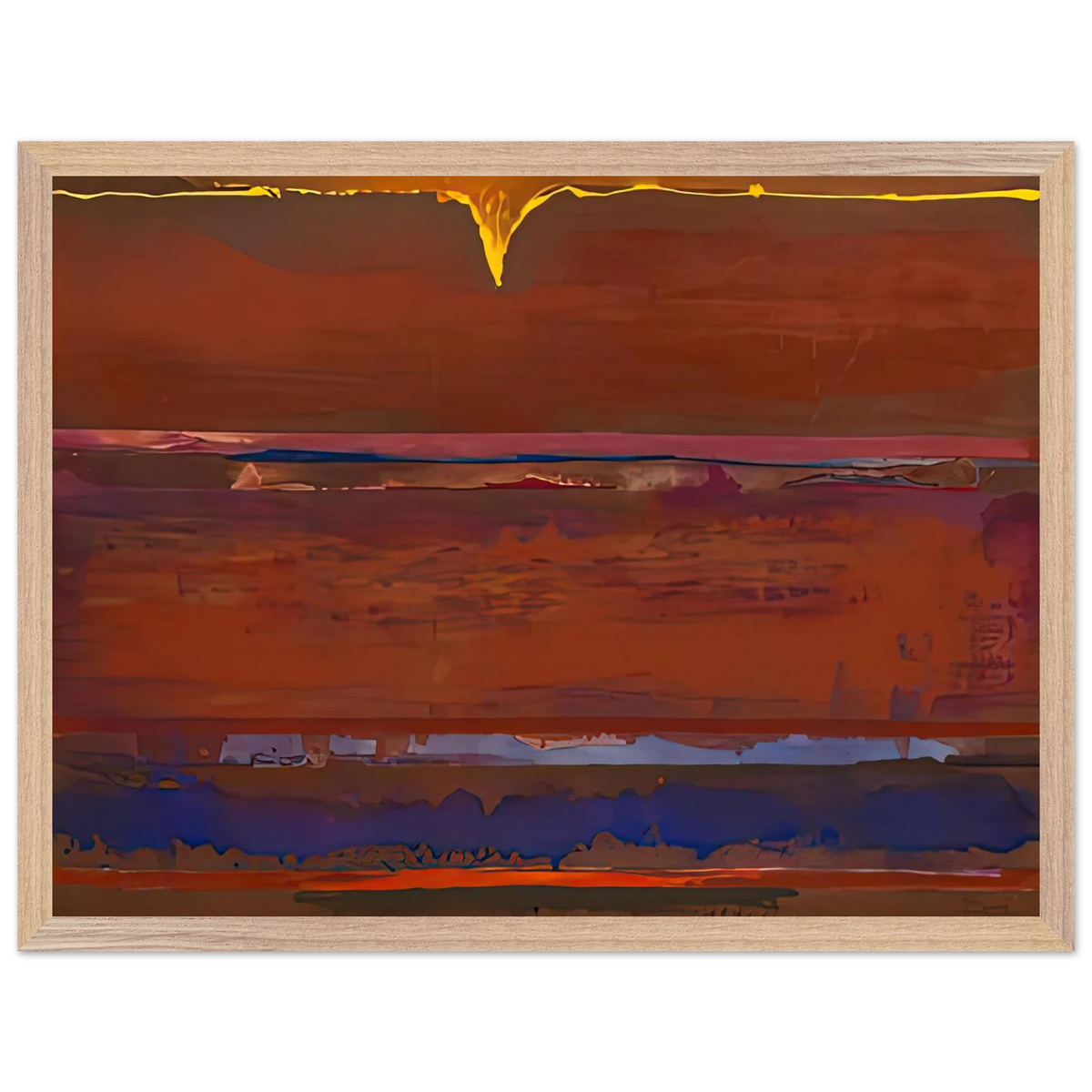 Helen Frankenthaler - Desert Pulse, 1991- Wall Art - 30x40 cm / 12x16 inches - Fine Art Poster-canvas - -