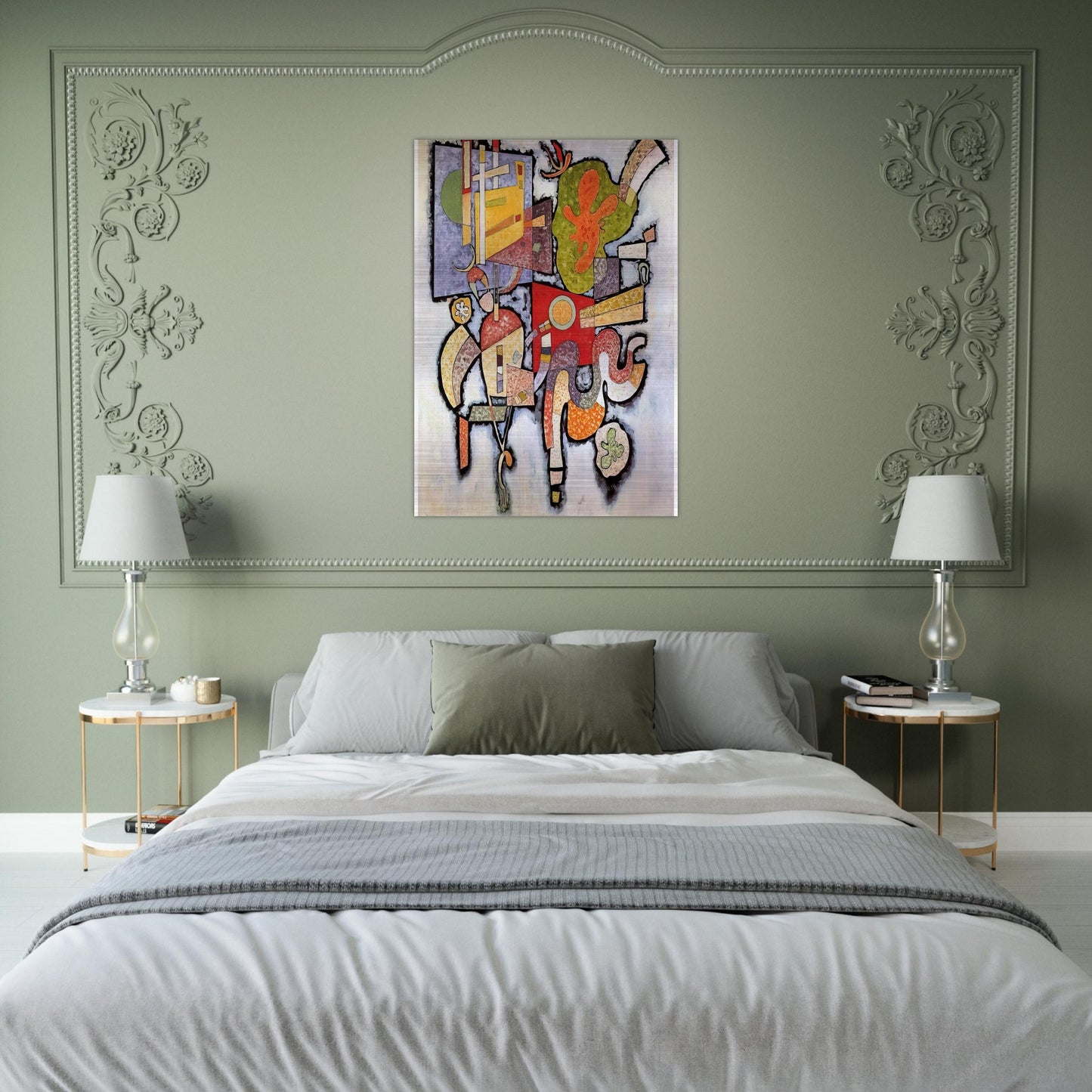 COMPLEX SIMPLE 1939 - Wassily Kandinsky Brushed Aluminum Print - 70x100 cm / 28x40 inches | Wassily Kandinsky Aluminum Print | Wassily Kandinsky Prints