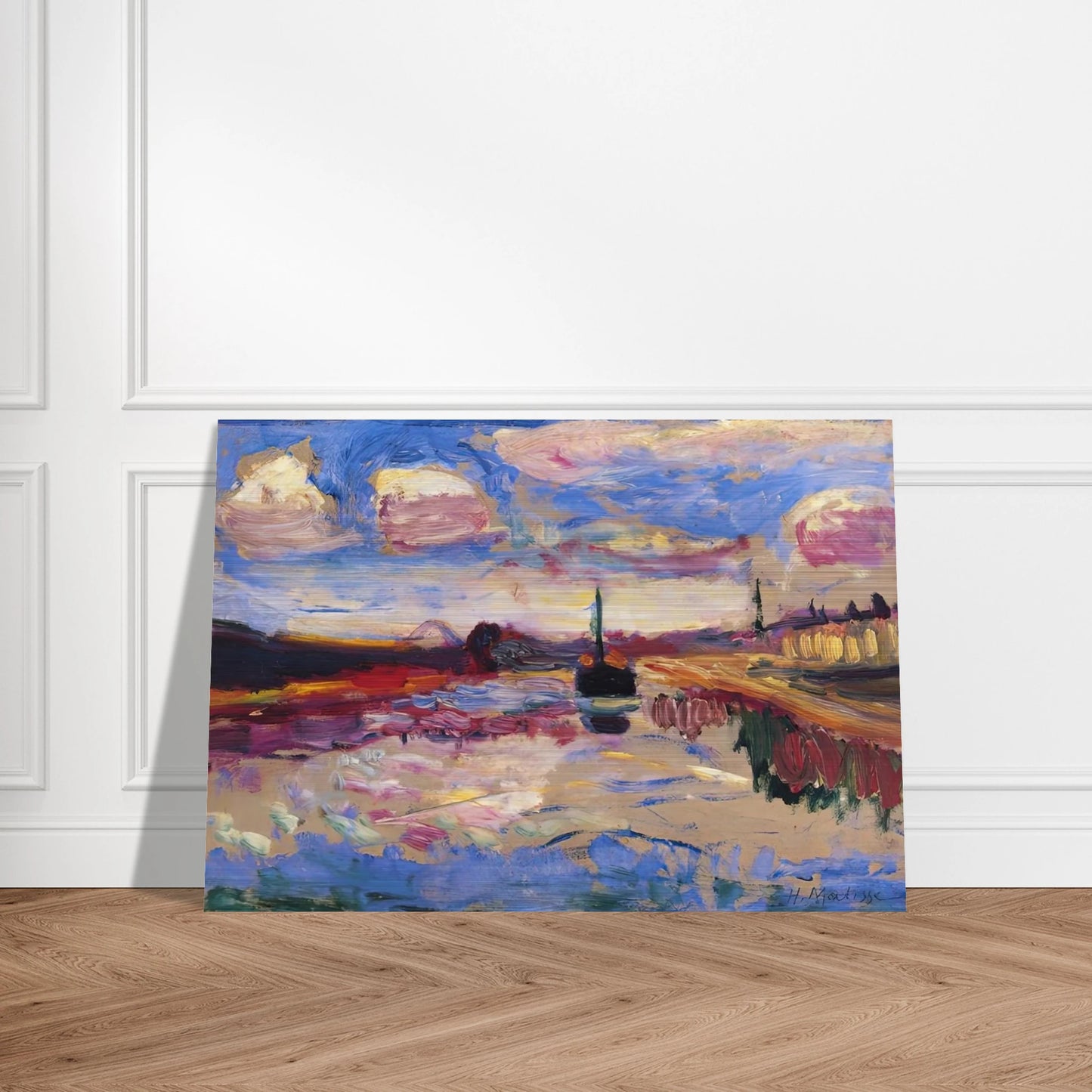 CANAL DU MIDI 1899 - Henri Matisse Brushed Aluminum Print - 70x100 cm / 28x40 inches | Henri Matisse Aluminum Print | Henri Matisse Prints