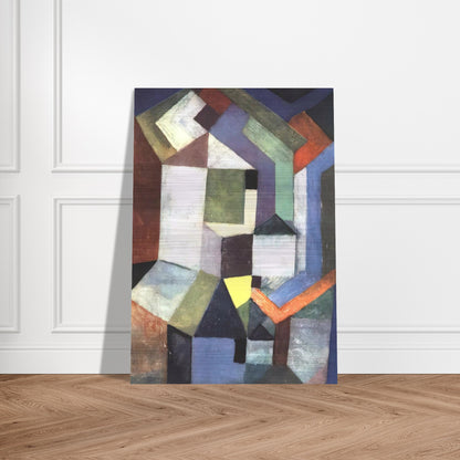 PIOUS NORTHERN LANDSCAPE 1917 - Paul Klee Brushed Aluminum Print - 70x100 cm / 28x40 inches | Paul Klee Aluminum Print | Paul Klee Prints