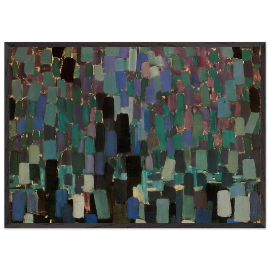 Nocturne N2 - Frantisek Kupka 70x100 cm / 28x40 inches Framed Art Print – Black Wooden Frame