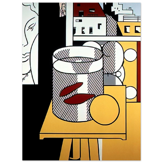 Roy Lichtenstein - STILL LIFE WITH GOLDFISH 1974  75x100 cm / 30x40inches Fine Art Poster