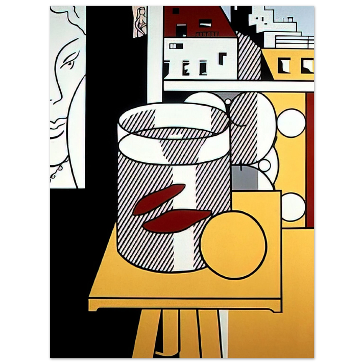 Roy Lichtenstein - STILL LIFE WITH GOLDFISH 1974  75x100 cm / 30x40inches Fine Art Poster