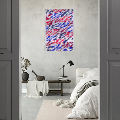 COMPOSITION 30 - Sonia Delaunay Brushed Aluminum Print - 70x100 cm / 28x40 inches | Sonia Delaunay Aluminum Print | Sonia Delaunay Prints