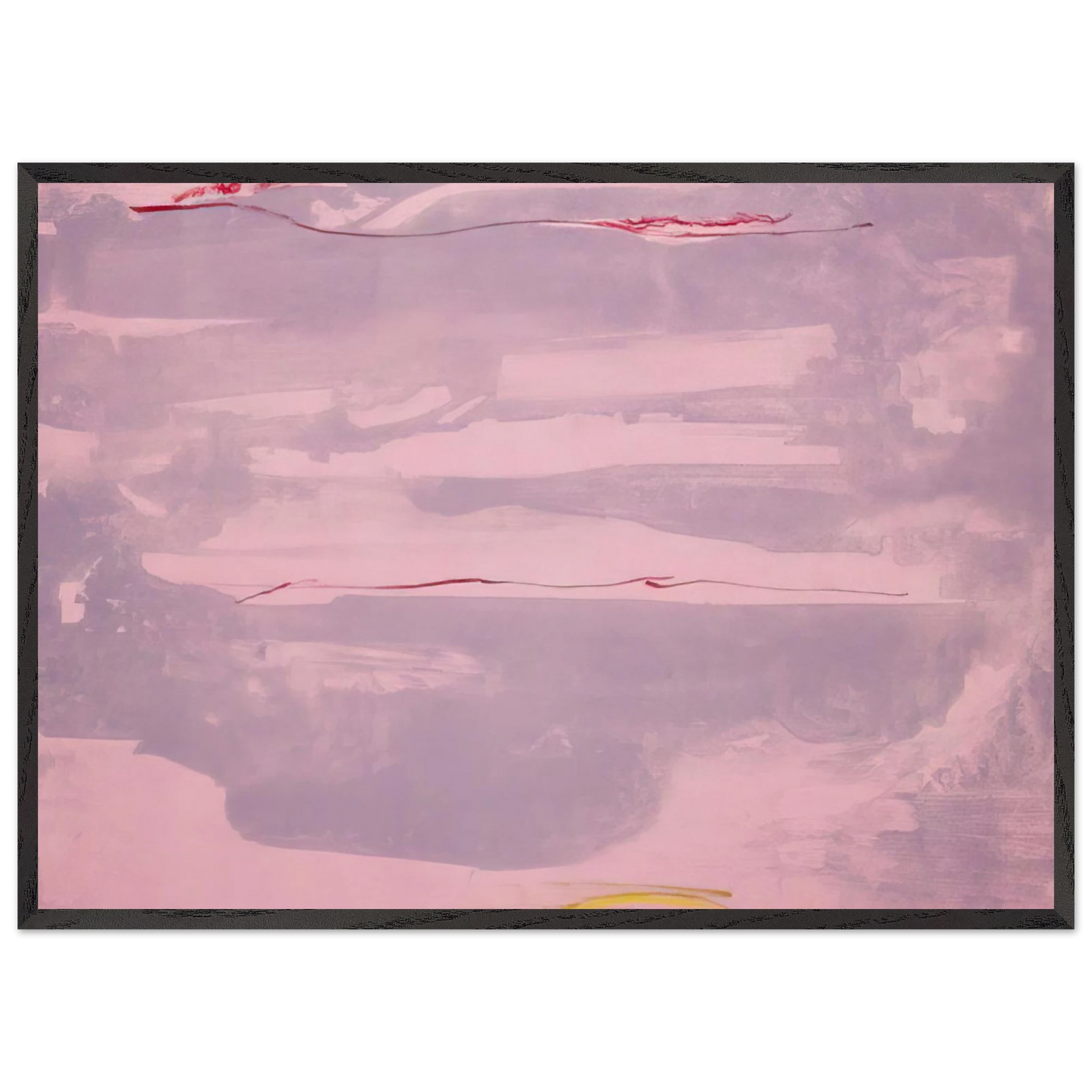 Helen Frankenthaler - Dream Walk - 1977 Wall art - 30x45 cm / 12x18 inches - Premium Wooden Framed Poster With Fine Art Paper-canvas - White frame