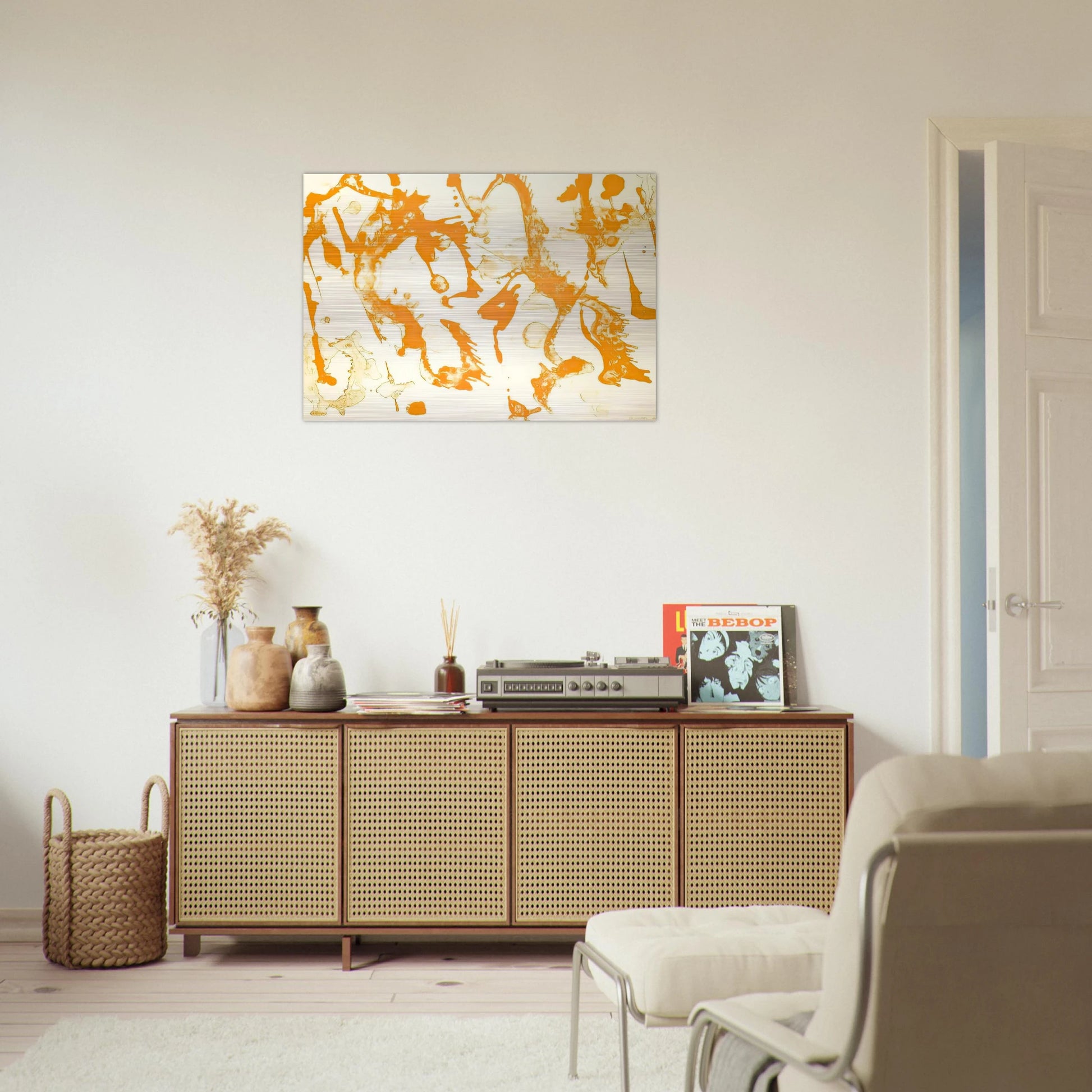 Gold Stone - Lee Krasner Brushed Aluminum Print - 70x100 cm / 28x40 inches | Lee Krasner Aluminum Print | Lee Krasner Prints