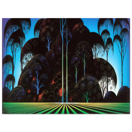 Eyvind Earle - Forest Bouquet  75x100 cm / 30x40inches Fine Art Poster