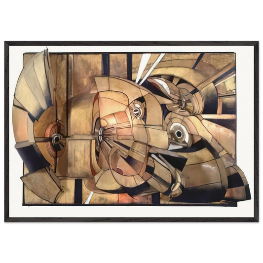 UNTITLED 1966 N1 - Lee Bontecou 70x100 cm / 28x40 inches Framed Art Print – Black Wooden Frame