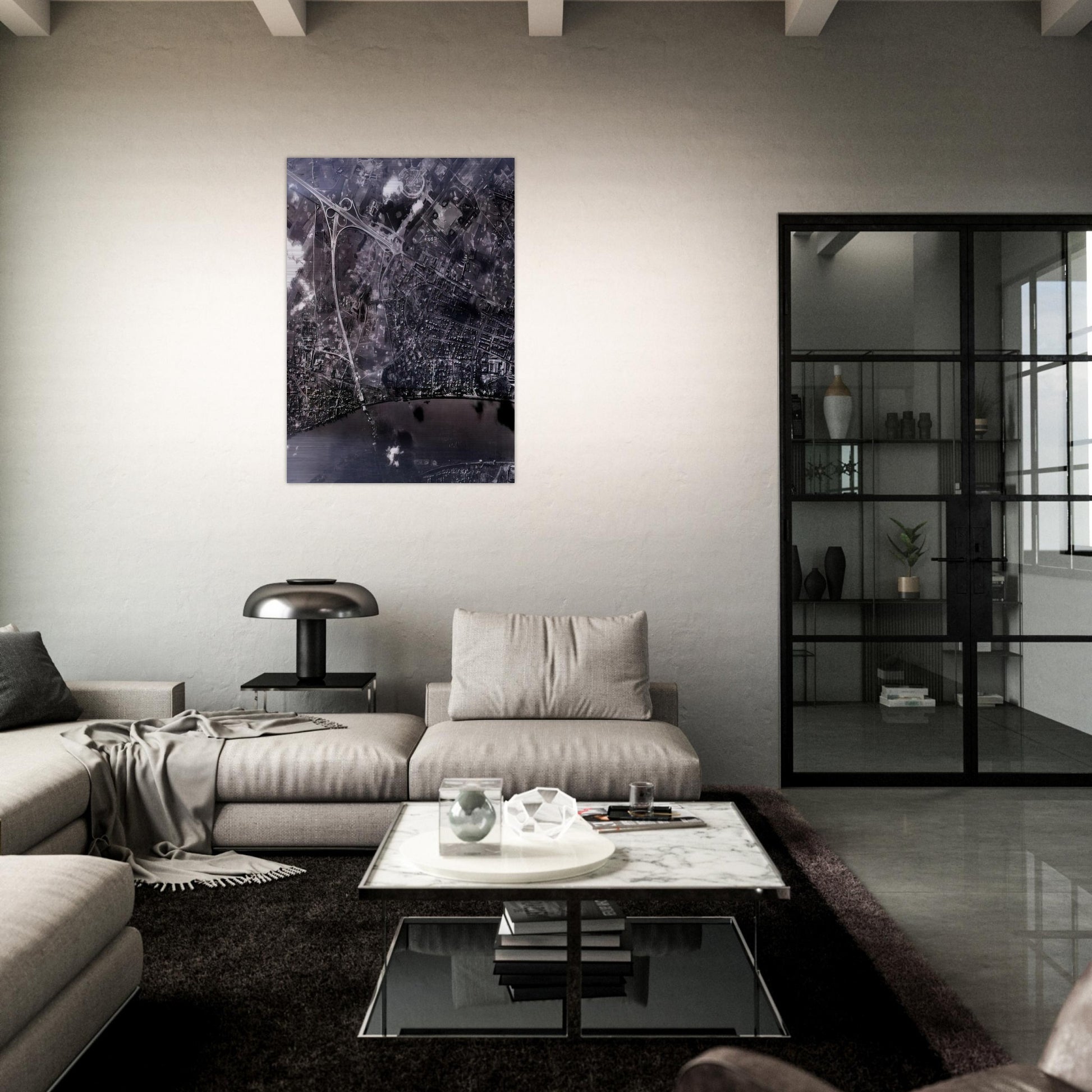 14 FEB 45 2002 - Gerhard Richter Brushed Aluminum Print - 70x100 cm / 28x40 inches | Gerhard Richter Aluminum Print | Gerhard Richter Prints