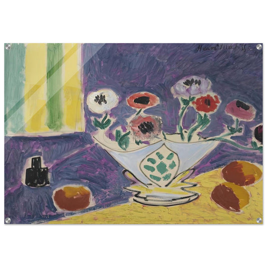 VASE D ANEMONES 1946 - Henri Matisse Acrylic Print - 70x100 cm / 28x40″ inches