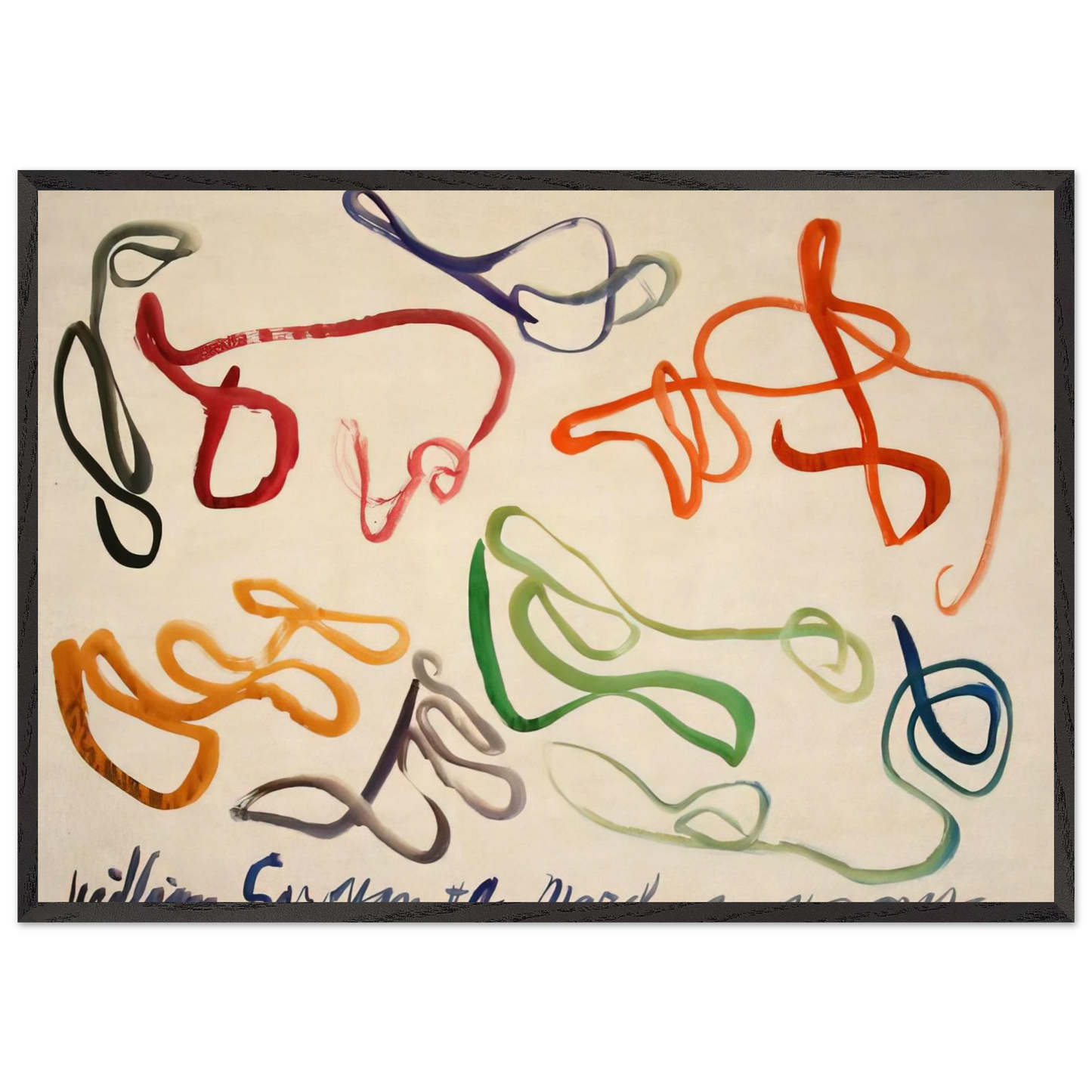 4 March 29 1963 NYC - 1963 - William Saroyan 70x100 cm / 28x40 inches Framed Art Print – Black Wooden Frame