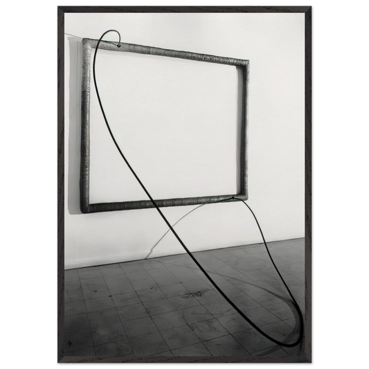HANG UP 1966 1 - Eva Hesse 70x100 cm / 28x40 inches Framed Art Print – Black Wooden Frame