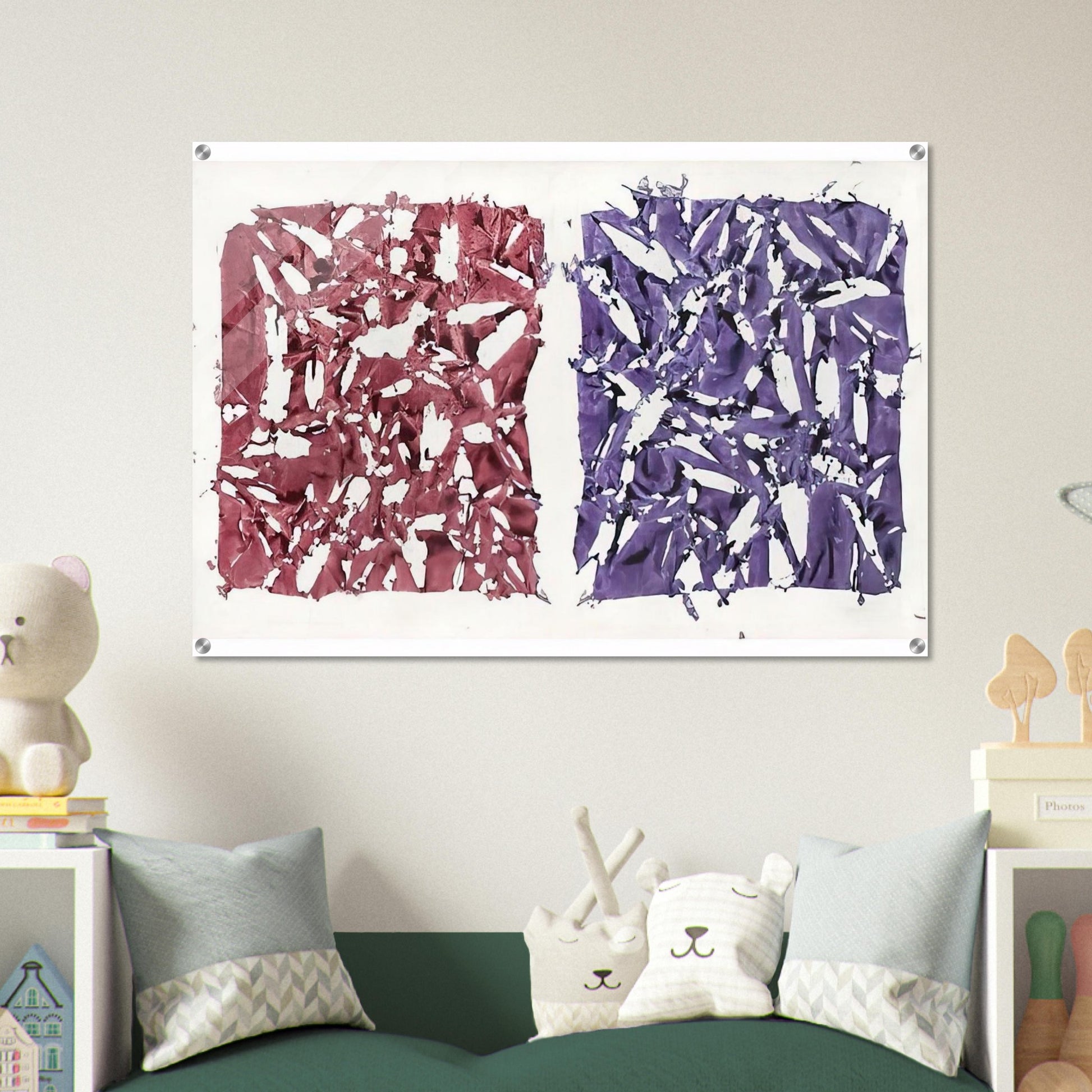 Tabula - 1981 - Simon Hantai Acrylic Print - 70x100 cm / 28x40″ inches