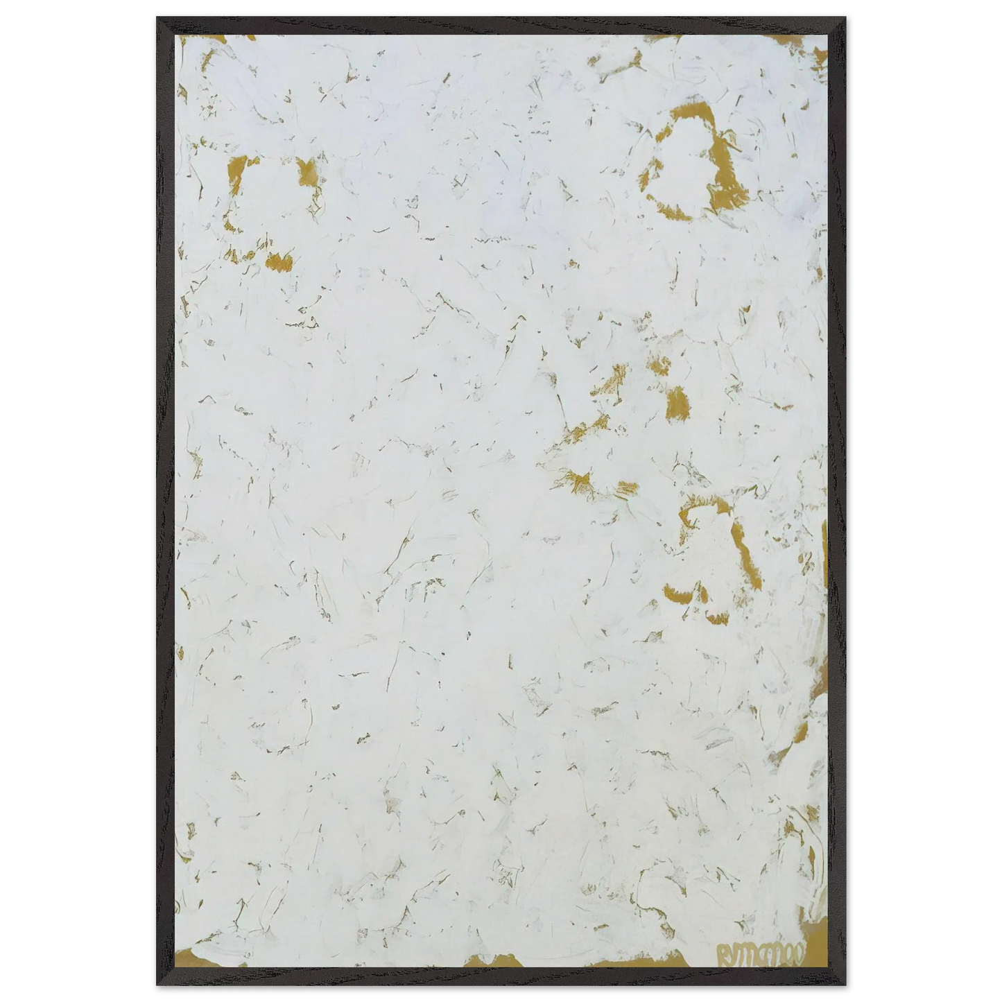 Wing - Minimalism - Robert Ryman 70x100 cm / 28x40 inches Framed Art Print – Black Wooden Frame