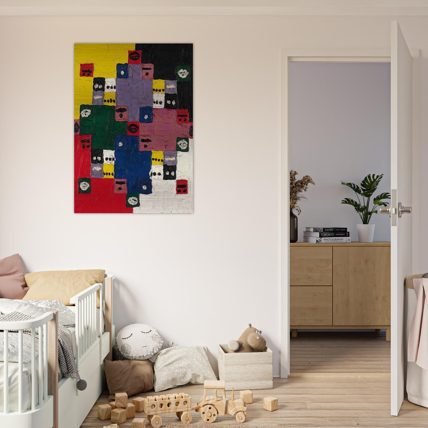 Magic 14 - 1960 - Alfred Jensen Brushed Aluminum Print - 70x100 cm / 28x40 inches | Alfred Jensen Aluminum Print | Alfred Jensen Prints