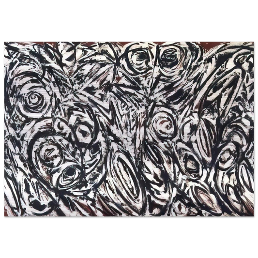 Night Creatures - Lee Krasner Brushed Aluminum Print - 70x100 cm / 28x40 inches | Lee Krasner Aluminum Print | Lee Krasner Prints