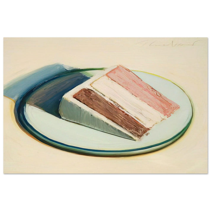 Cake Slice - 1979 - Wayne Thiebaud Art Prints - 100x150 cm / 40x60″ inches | Wayne Thiebaud Poster | Wayne Thiebaud Prints