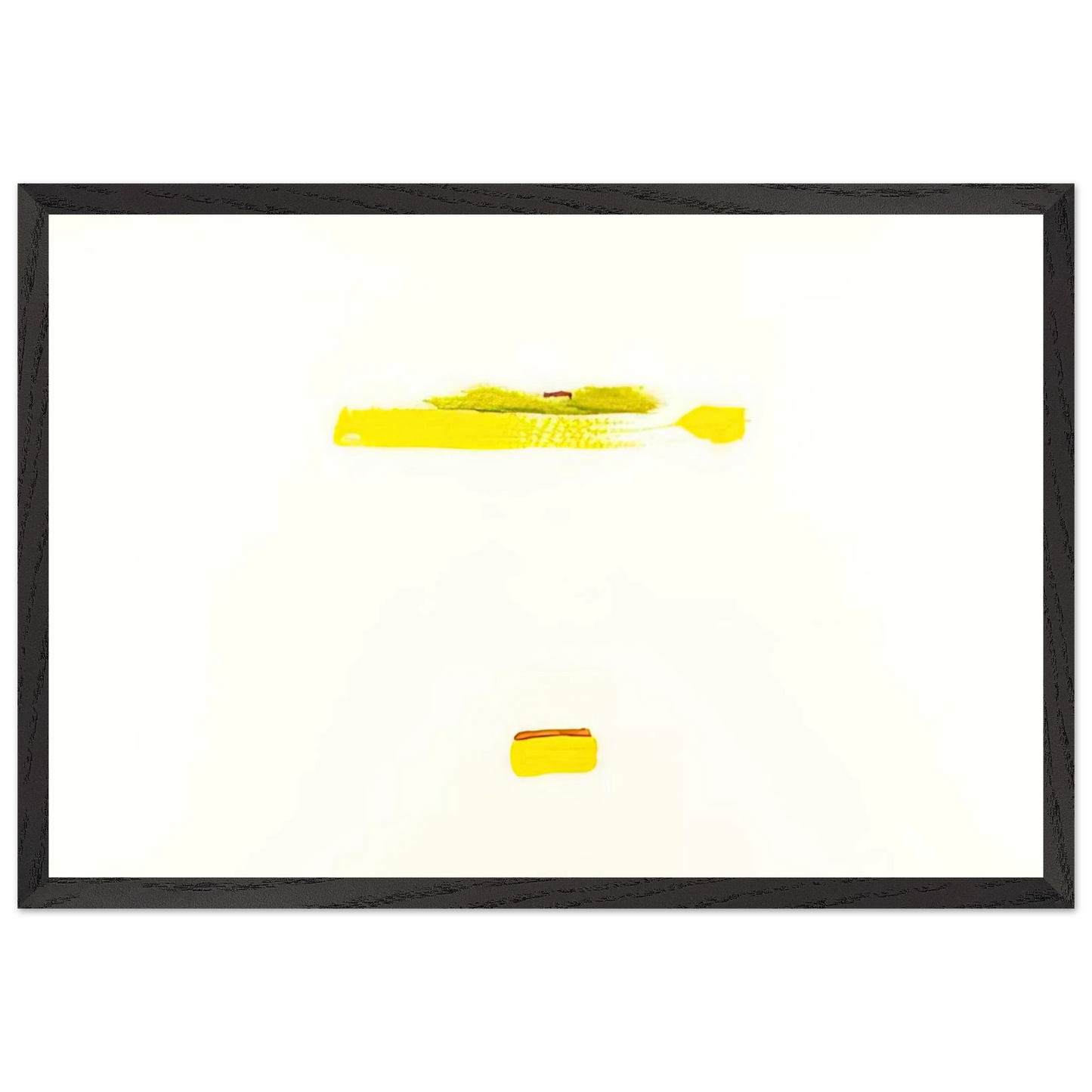 Helen Frankenthaler - New York III - 1972 Wall art - 15x20 cm / 6x8 inches - Premium Wooden Framed Poster With Fine Art Paper-canvas - White frame