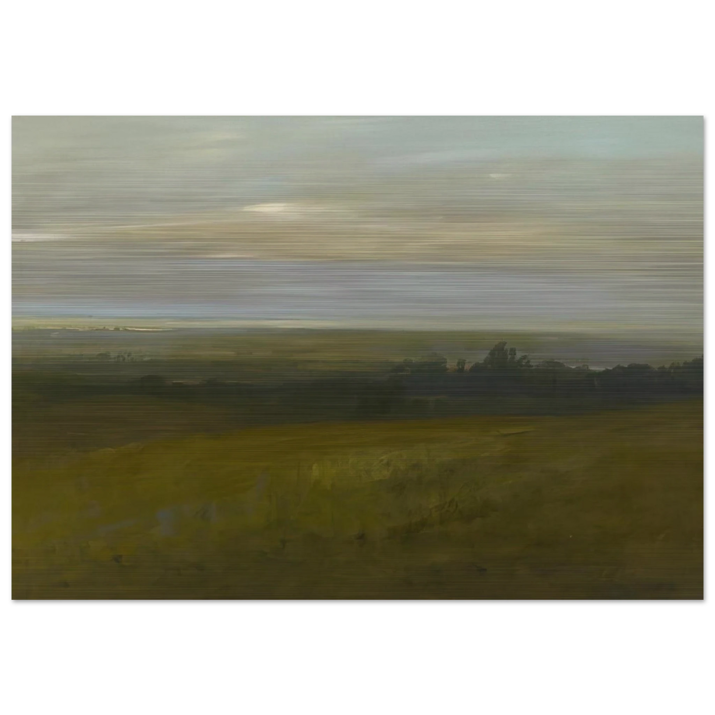 San Leandro Bay - Tonalism - Xavier Martinez Brushed Aluminum Print - 70x100 cm / 28x40 inches | Xavier Martinez Aluminum Print | Xavier Martinez Prints