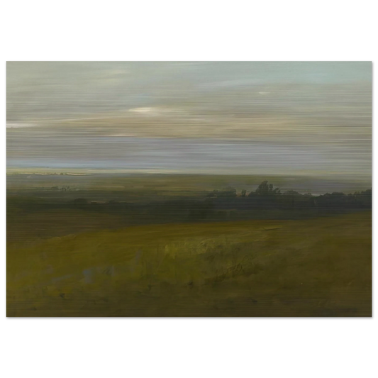 San Leandro Bay - Tonalism - Xavier Martinez Brushed Aluminum Print - 70x100 cm / 28x40 inches | Xavier Martinez Aluminum Print | Xavier Martinez Prints