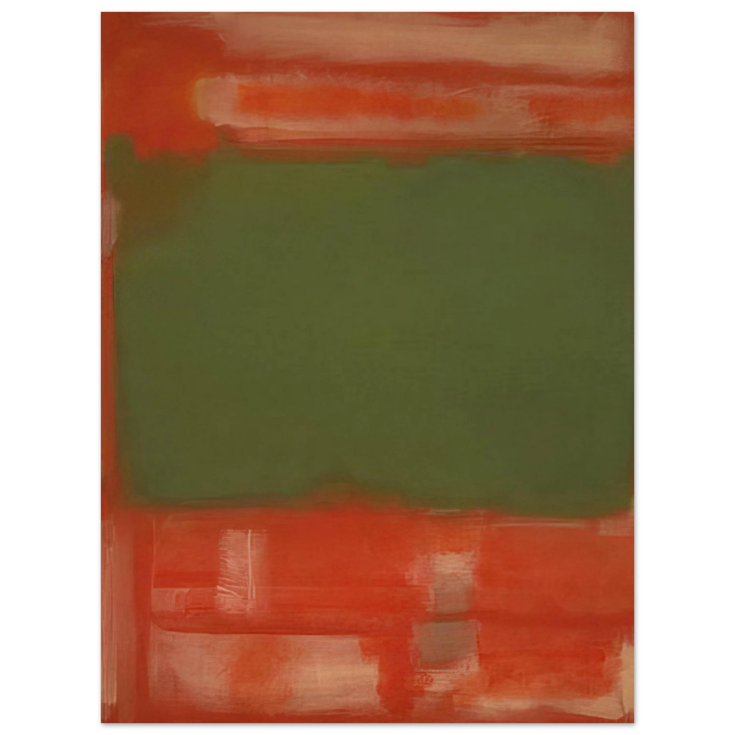 Mark Rothko - No.24 - 1949 Wall Art - 30x40 cm / 12x16 inches - Premium Wooden Framed Poster With Fine Art Paper-canvas - White frame