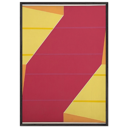 Untitled Rotation Series - 1964 - Larry Zox 70x100 cm / 28x40 inches Framed Art Print – Black Wooden Frame