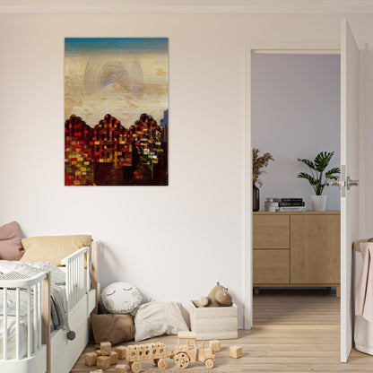 Paris dream - Max Ernst Brushed Aluminum Print - 70x100 cm / 28x40 inches | Max Ernst Aluminum Print | Max Ernst Prints