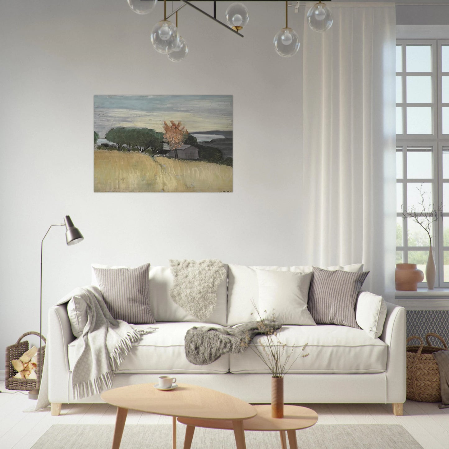 CHAMPS DE BLE A CAGNES 1918 - Henri Matisse Brushed Aluminum Print - 70x100 cm / 28x40 inches | Henri Matisse Aluminum Print | Henri Matisse Prints