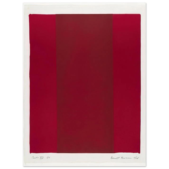 Barnett Newman - Canto XIV  75x100 cm / 30x40inches Fine Art Poster
