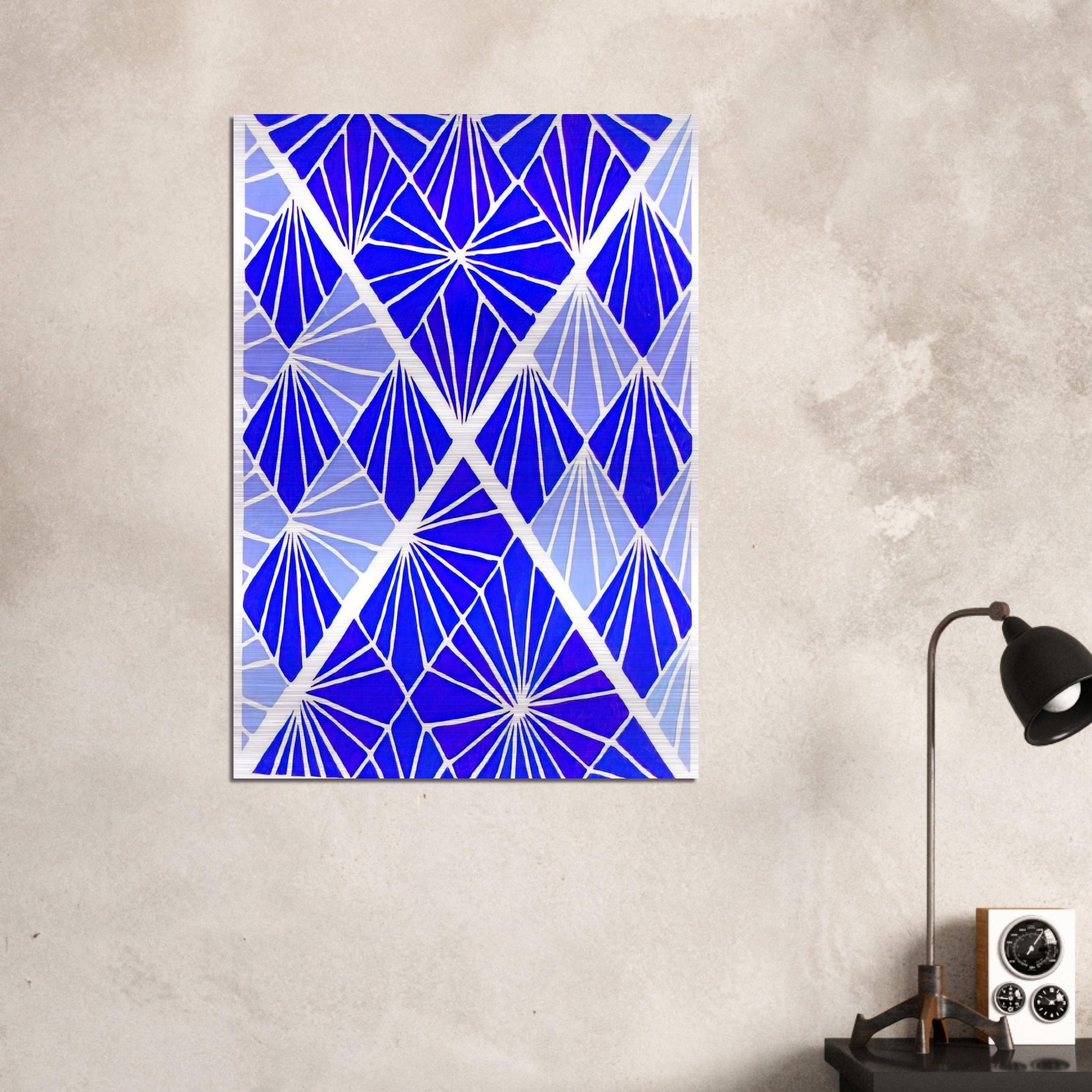 COMPOSITION 24 - Sonia Delaunay Brushed Aluminum Print - 70x100 cm / 28x40 inches | Sonia Delaunay Aluminum Print | Sonia Delaunay Prints