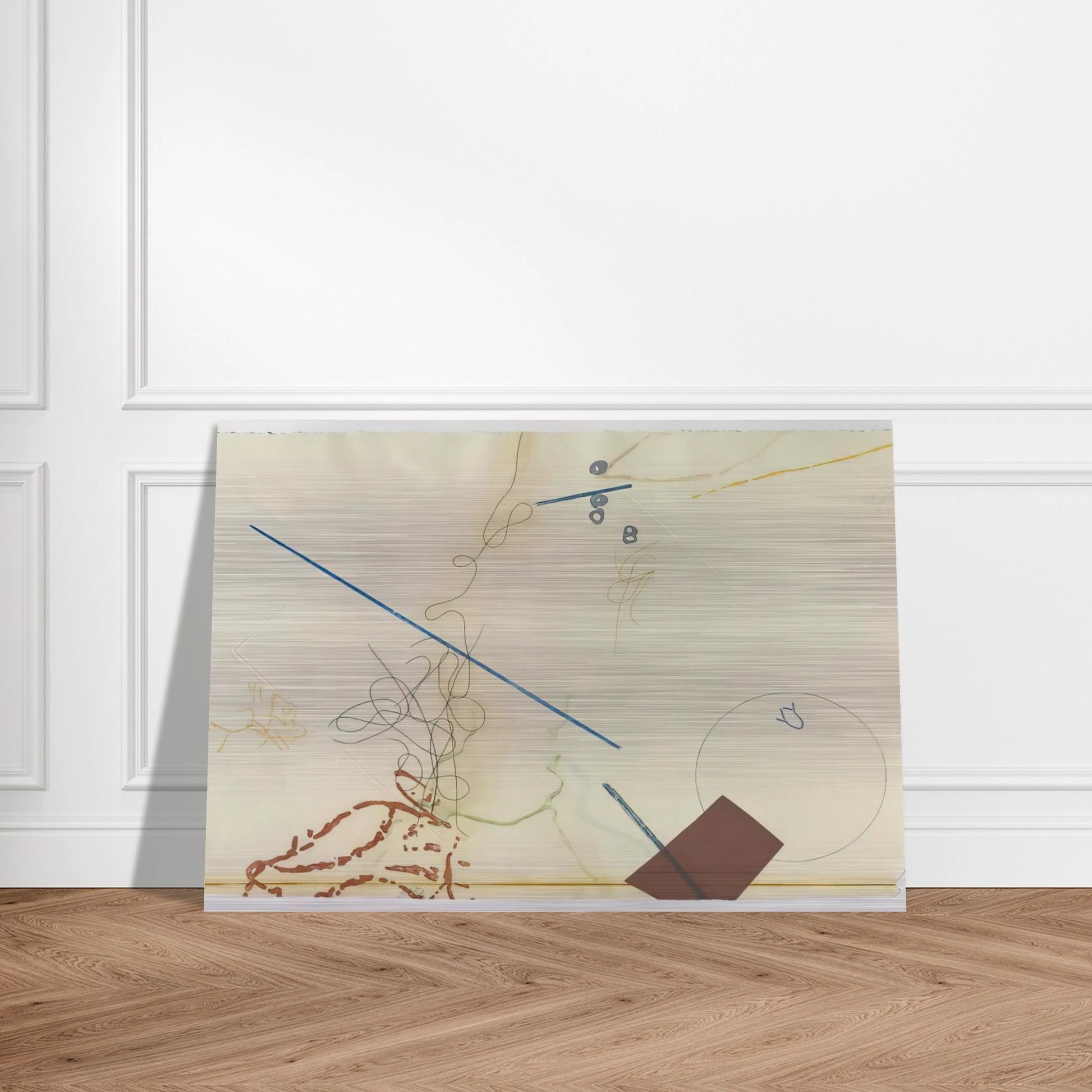 Dereau No. 11 - 1982 - John Cage Brushed Aluminum Print - 70x100 cm / 28x40 inches | John Cage Aluminum Print | John Cage Prints