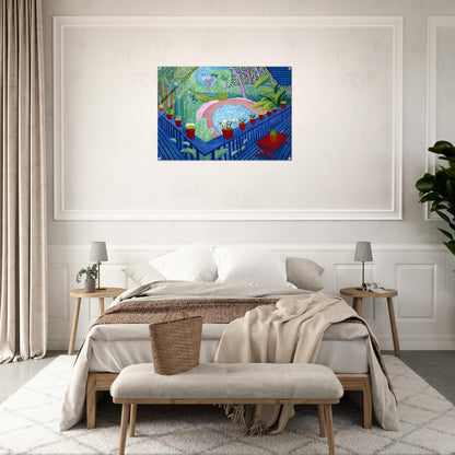 David Hockney - David Hockney Acrylic Print - 70x100 cm / 28x40″ inches | David Hockney Art | Artwork by David Hockney