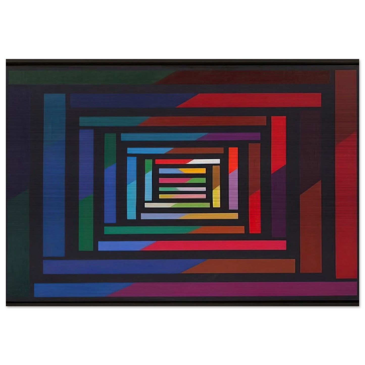 Myrina - 1995 - Piero Dorazio Brushed Aluminum Print - 70x100 cm / 28x40 inches | Piero Dorazio Aluminum Print | Piero Dorazio Prints