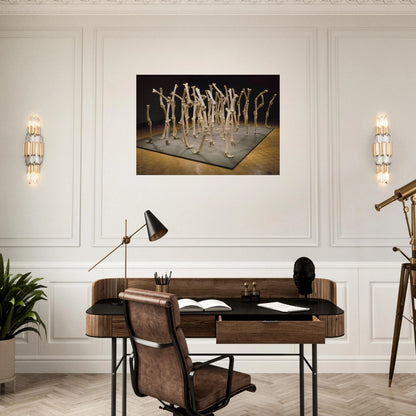 VARIABILITY OF SIMILAR FORMS 1970 - Nancy Graves Brushed Aluminum Print - 70x100 cm / 28x40 inches | Nancy Graves Aluminum Print | Nancy Graves Prints