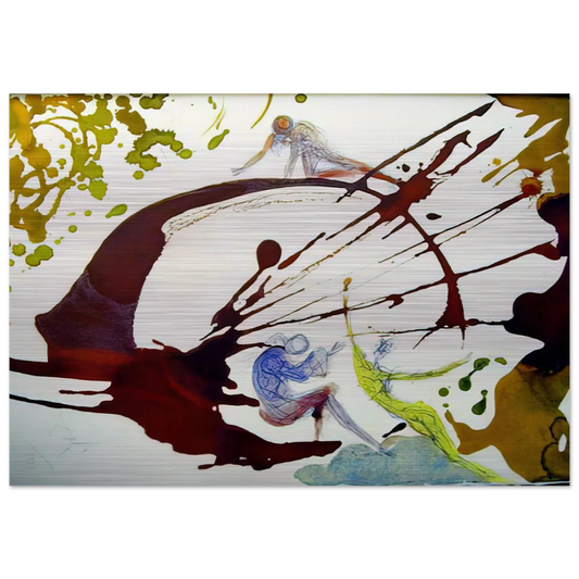 IN PRINCIPIODEUS CREAVIT 1964 - Salvador Dali Brushed Aluminum Print - 70x100 cm / 28x40 inches | Salvador Dali Aluminum Print | Salvador Dali Prints