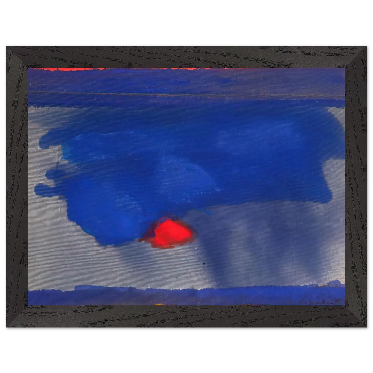 Helen Frankenthaler - Provincetown - 1964 Wall art - 45x60 cm / 18x24 Inches - Premium Wooden Framed Poster With Fine Art Paper - White frame