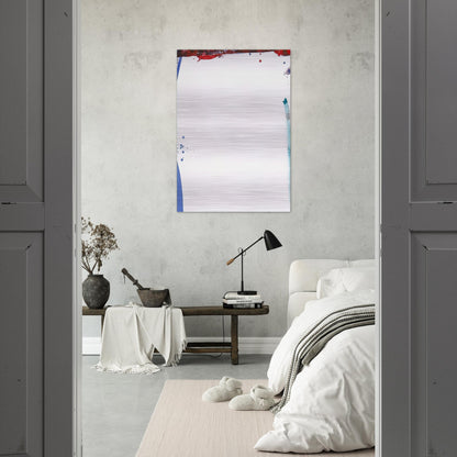 Chinese Wall  L. L101; SF-87  - Sam Francis Brushed Aluminum Print - 70x100 cm / 28x40 inches | Sam Francis Aluminum Print | Sam Francis Prints