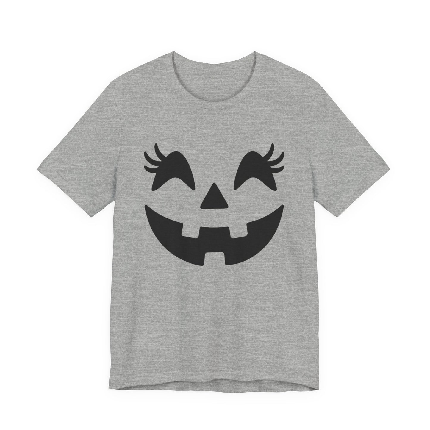Jack-o'-lantern Gezicht Pompoen Wimpers Halloween Vrouwen Meisjes T-Shirt