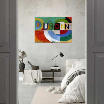 DUBONNET - Sonia Delaunay Brushed Aluminum Print - 70x100 cm / 28x40 inches | Sonia Delaunay Aluminum Print | Sonia Delaunay Prints