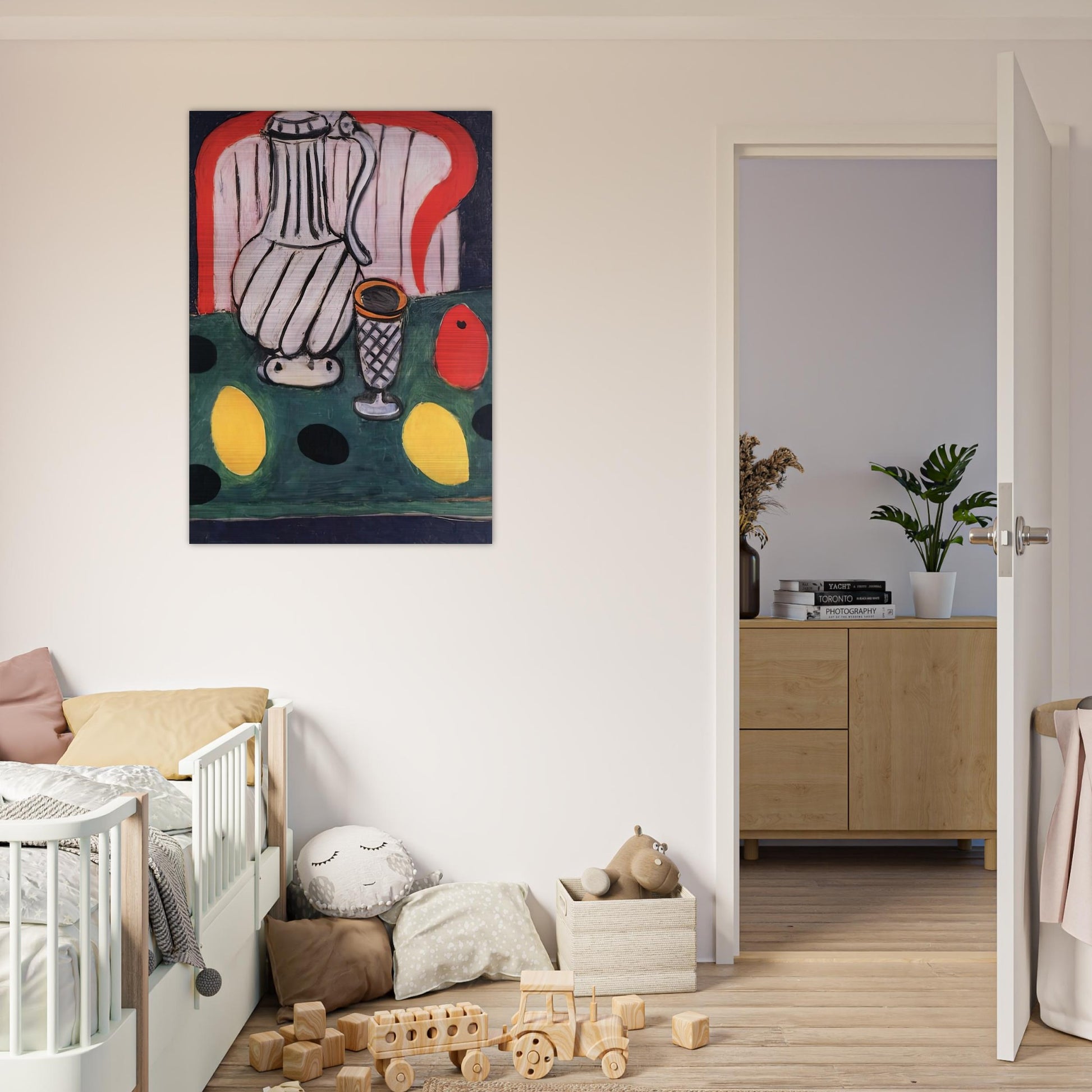 TIN PITCHER LEMON AND ARMCHAIR 1939 - Henri Matisse Brushed Aluminum Print - 70x100 cm / 28x40 inches | Henri Matisse Aluminum Print | Henri Matisse Prints